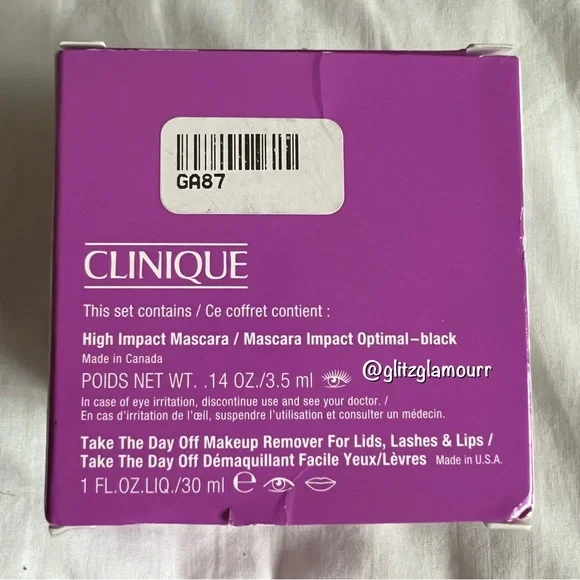 Clinique 2-Piece High Impact Mascara & Take The Day Off Makeup Remover Set - Picture 3 of 3